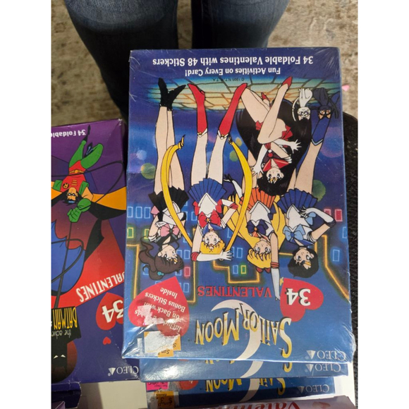 Lot of 10 Assorted Valentine's Day Cards sailor moon looney tunes batman vintage - Picture 2 of 16